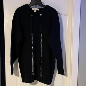 Michael Kors Black Sweater with Silver Accents
